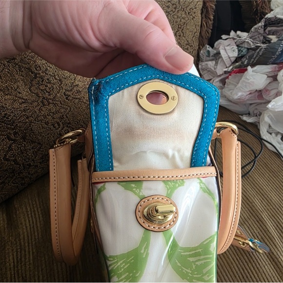 Coach Vintage Laminated Scribble Multicolor Signature Satchel - Picture 15 of 15